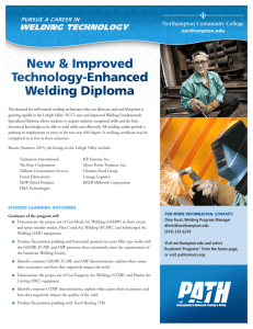 Welding Technology Info Sheet