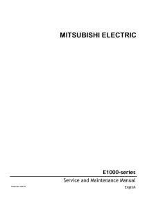 Service and Maintenance Manual for E1000-series
