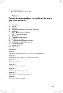 Annex 4 Supplementary guidelines on good manufacturing