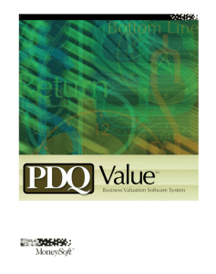 PDQ Value™ Sample Valuation Report