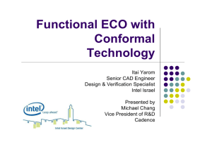 Functional ECO with Conformal Technology