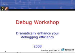 Debug Workshop