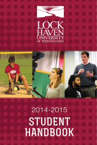 student handbook - Lock Haven University
