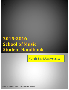 2015-2016 School of Music Student Handbook