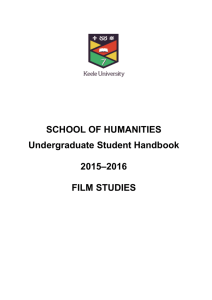 STUDENT HANDBOOK - Keele University