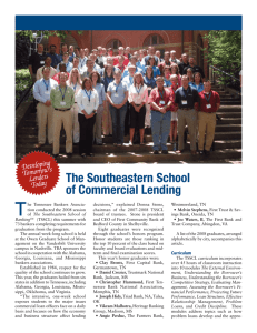 The Southeastern School of Commercial Lending