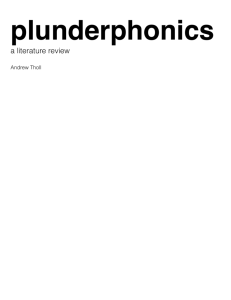 plunderphonics literature review
