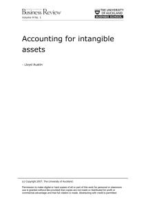 Accounting for intangible assets - Bookshelf Collection