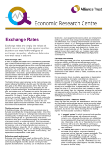 Exchange Rates - Alliance Trust