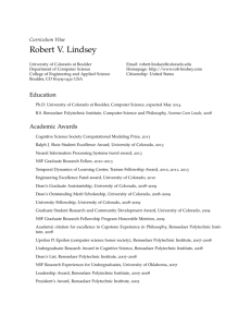 my CV. - Robert Lindsey