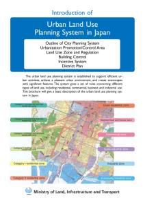 Urban Land Use Planning System in Japan