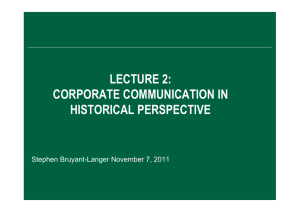 Lecture 2 November 7, 2011