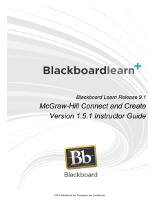 McGraw-Hill Connect and Create and Blackboard