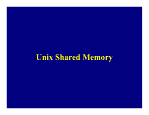 Unix Shared Memory - Home page docenti