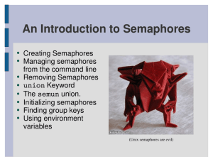 Semaphores - CWRU EECS 338