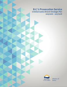 Criminal Justice Branch - Strategic Plan 2013/14