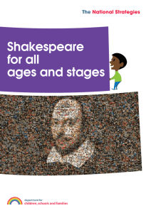 Shakespeare for all ages and stages