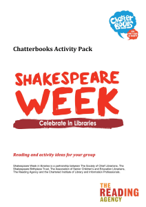 Document Template - Shakespeare Week