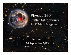 Physics 160 - Adam Burgasser