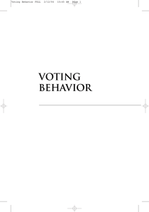 VOTING BEHAVIOR
