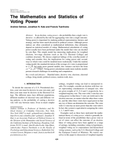 The Mathematics and Statistics of Voting Power