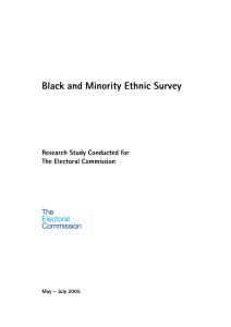 Black and Minority Ethnic Survey