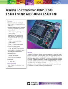 Blackfin EZ-Extender for ADSP-BF533 EZ-KIT Lite and