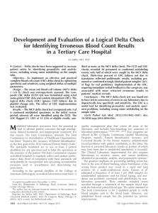 Development and Evaluation of a Logical Delta Check for Identifying