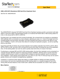 USB to IDE SATA Standalone HDD Hard Drive Duplicator Dock