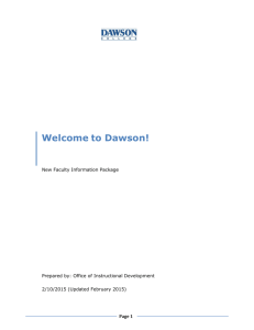 Welcome to Dawson!