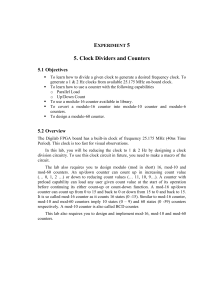 5. Clock Dividers and Counters