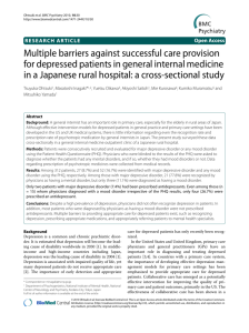 Multiple barriers against successful care provision for depressed