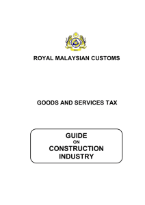 Construction Industry (revised as at 29 October 2014)
