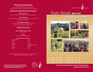 Study Abroad 2016-2017 - North Central College