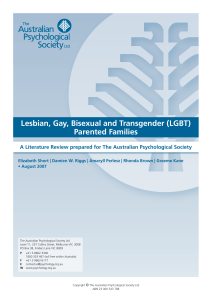 (LGBT) Parented Families - Australian Psychological Society