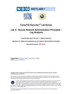 Lab 2: Secure Network Administration Principles