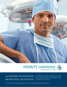 Merritt Hawkins: 2011 Review of Physician Recruiting Incentives