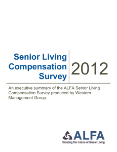 2012 Senior Living Compensation Survey