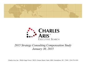 2015 Strategy Consulting Compensation Study