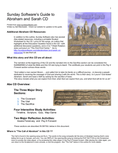 Abraham & Sarah CD Outline and Guide