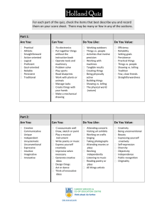 Holland Quiz - Student Services