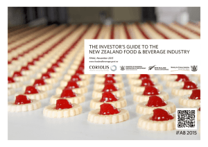 'Investor's Guide to the New Zealand Food and Beverage Industry'