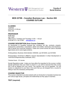 Business Law I