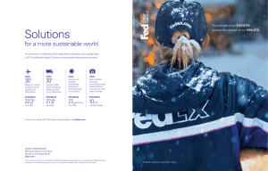 Fedex AnnuAl RepoRt 2014 - FedEx Annual Report 2015