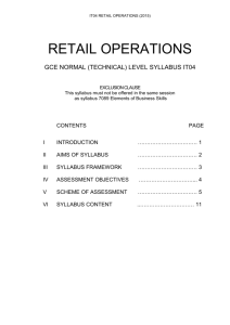 retail operations