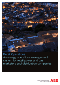 Retail Operations An energy operations management system for