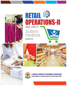 Retail Operations - Central Board of Secondary Education