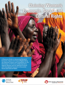 Claiming Women's Economic, Social and Cultural Rights Resource