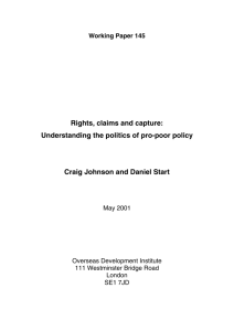 Rights, Claims and Capture - Overseas Development Institute