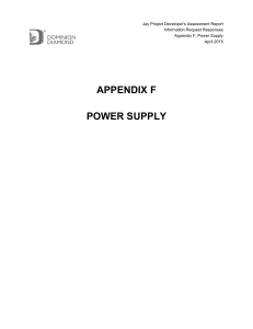 appendix f power supply - Mackenzie Valley Review Board